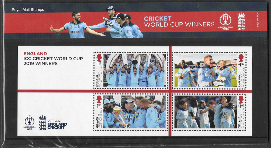 (image for) 2019 Cricket World Cup Royal Mail Presentation Pack M25 - Click Image to Close